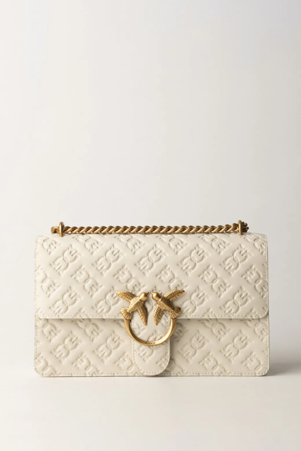Donna Pinko Borsa a Tracolla Love Bag con Pattern Logo
