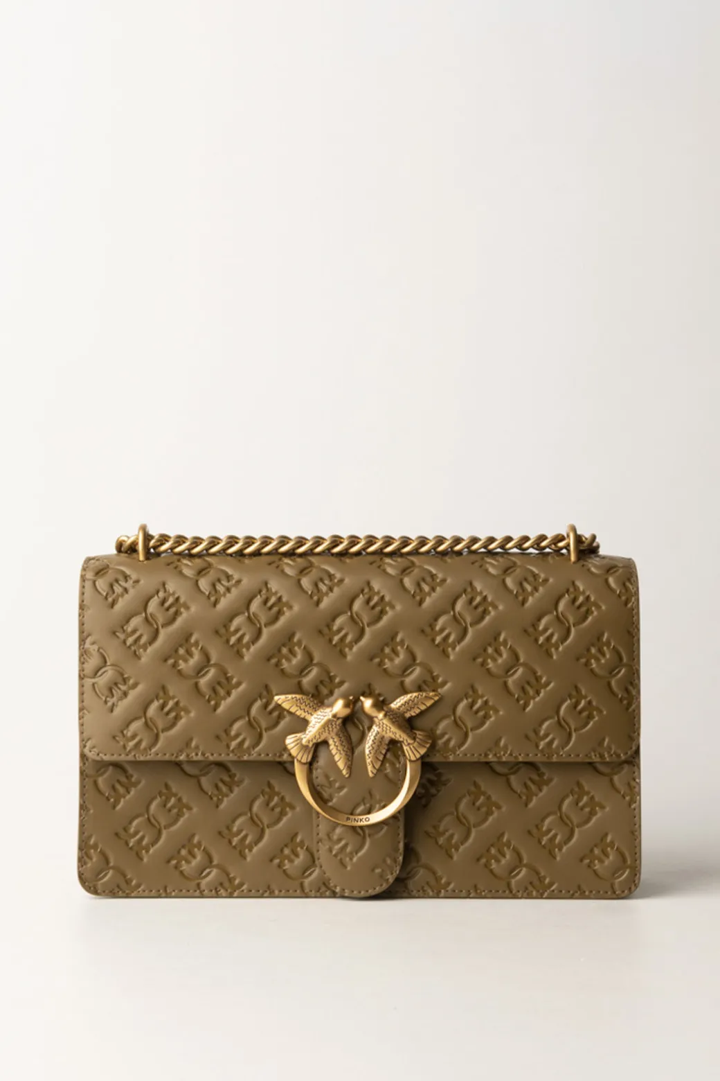 Donna Pinko Borsa a Tracolla Love Bag con Pattern Logo