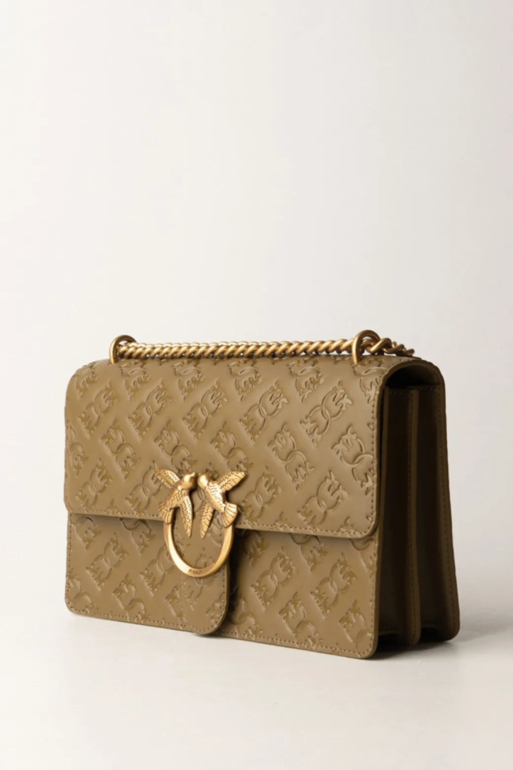 Donna Pinko Borsa a Tracolla Love Bag con Pattern Logo