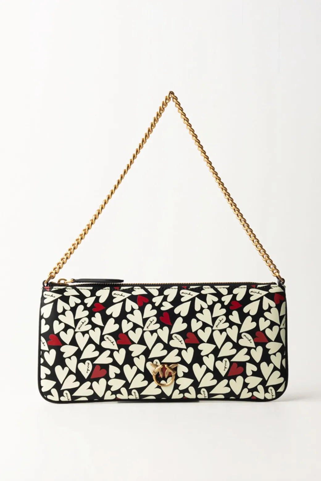 Donna Pinko Borsa Flat Hearts