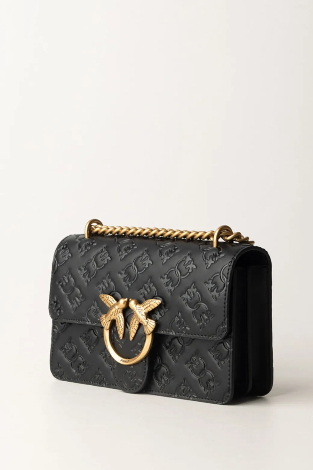 Donna Pinko Borsa Mini Love Bag con Pattern Logo