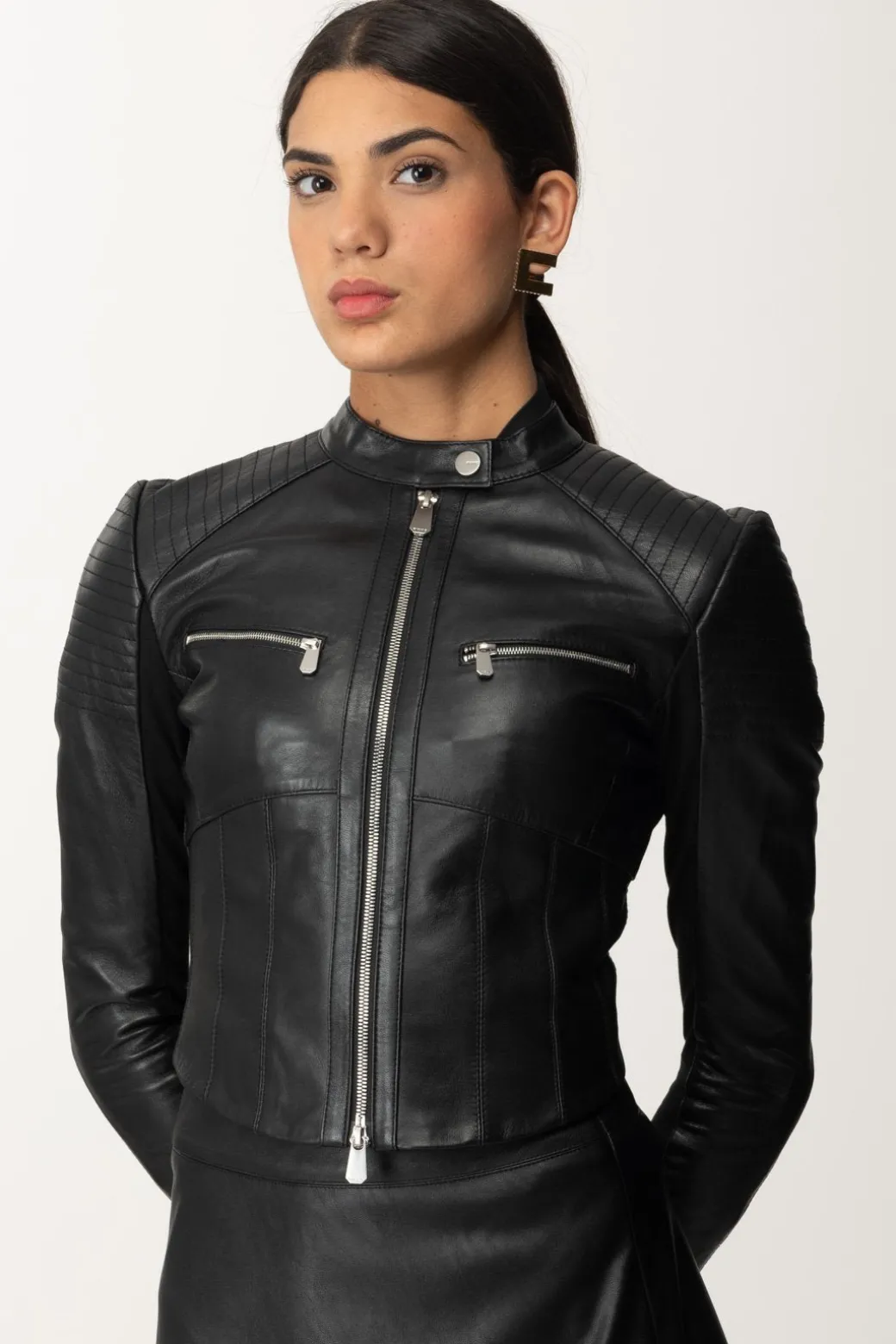 Donna Pinko Giacca Biker Batman