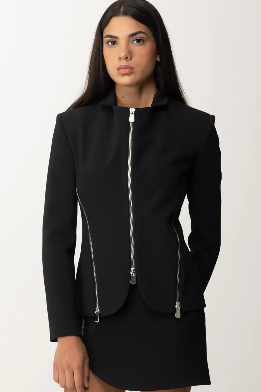 Donna Pinko Giacca con Dettagli Zip