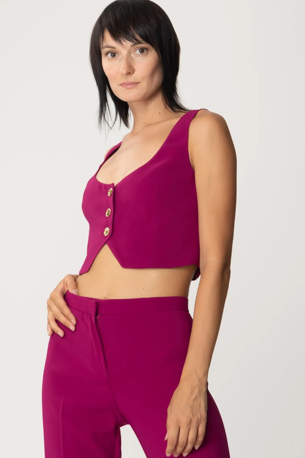 Donna Pinko Gilet Corto