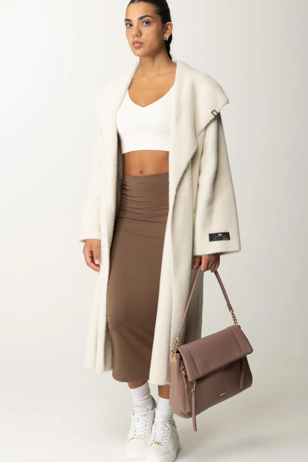 Donna Pinko Gonna Midi Aderente
