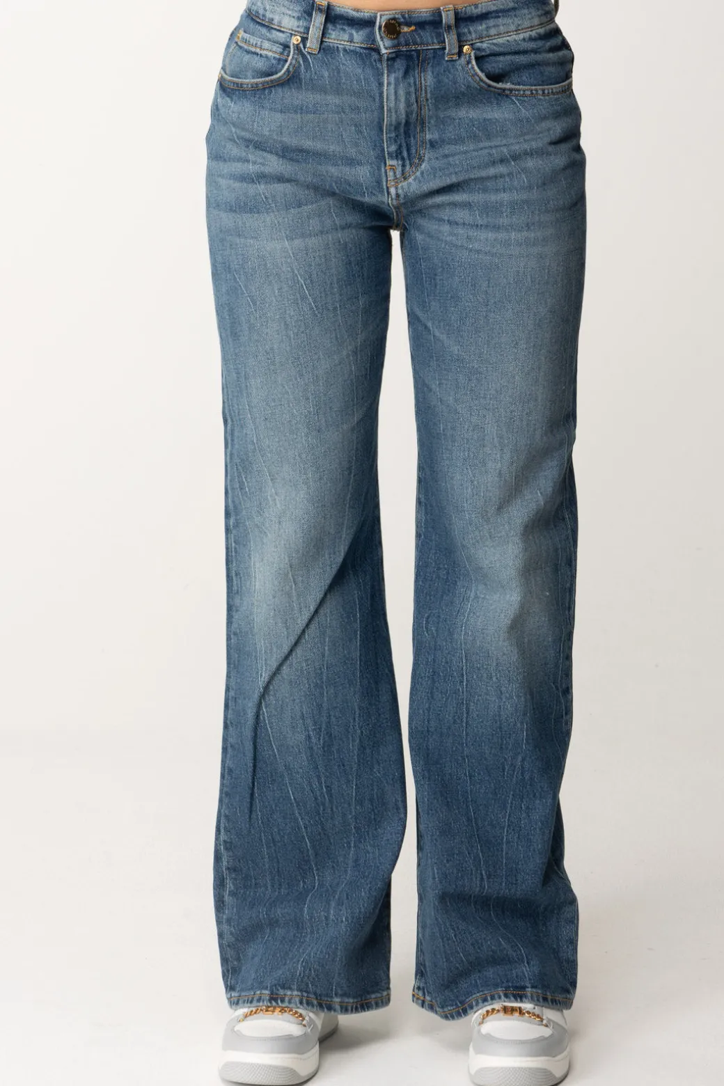Donna Pinko Jeans Wide Leg Cinque Tasche