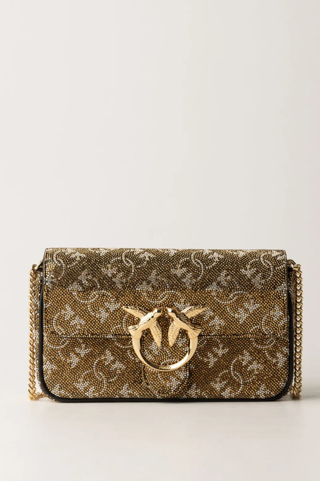 Donna Pinko Love One Pocket Monogram Strass
