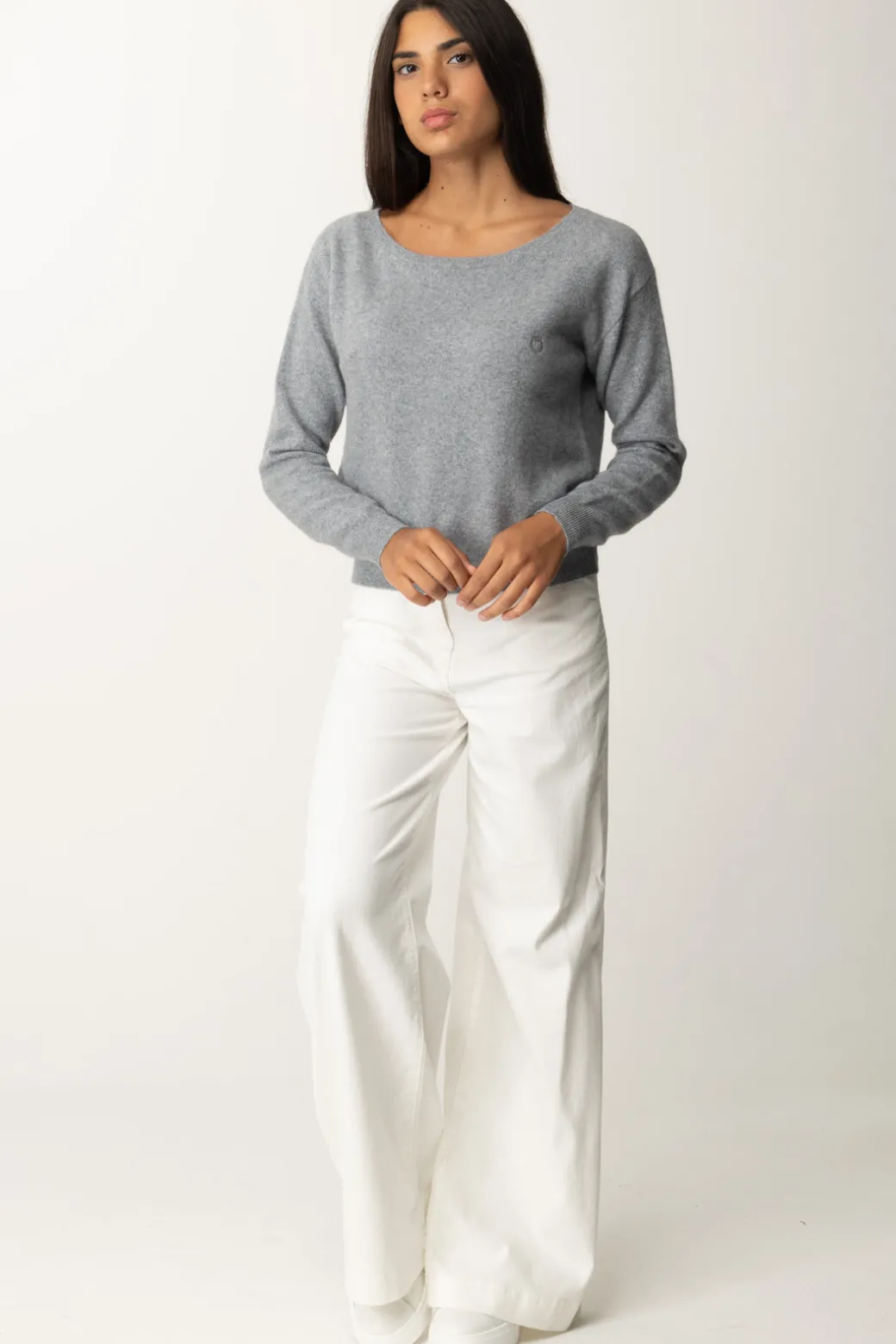 Donna Pinko Maglia Morbida con Scollo Rotondo