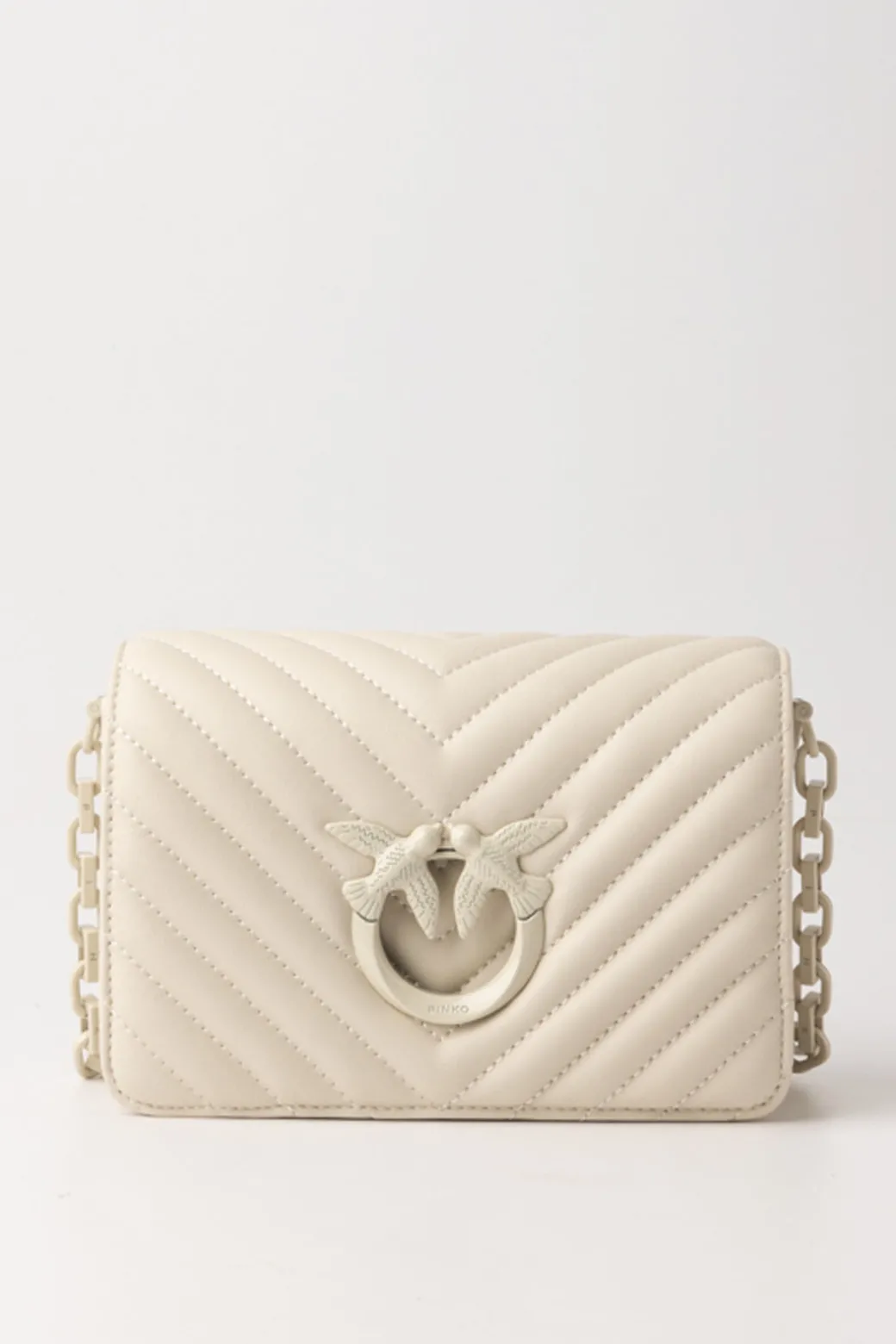 Donna Pinko Mini Love Bag Click Trapuntata Chevron
