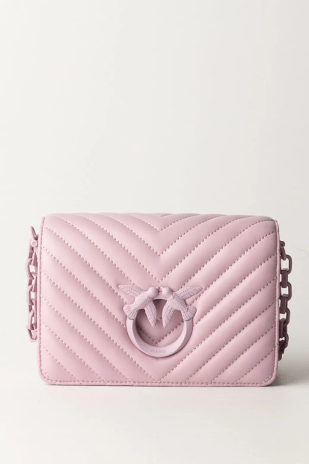 Donna Pinko Mini Love Bag Click Trapuntata Chevron