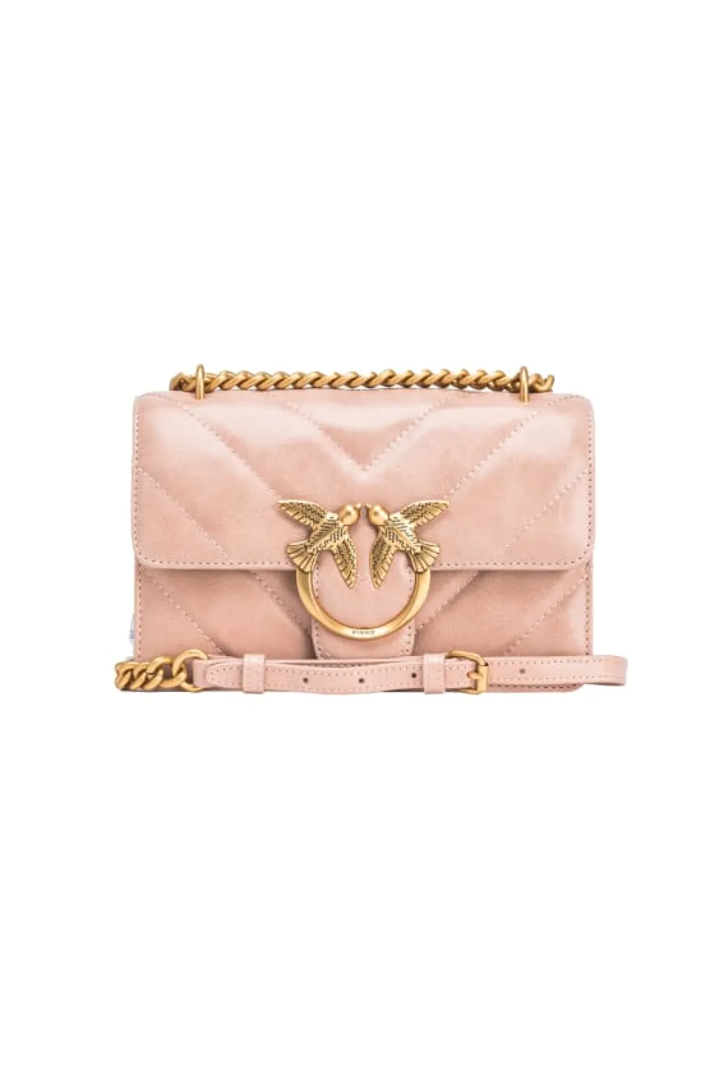 Donna Pinko Mini Love Bag In Pelle Effetto Used