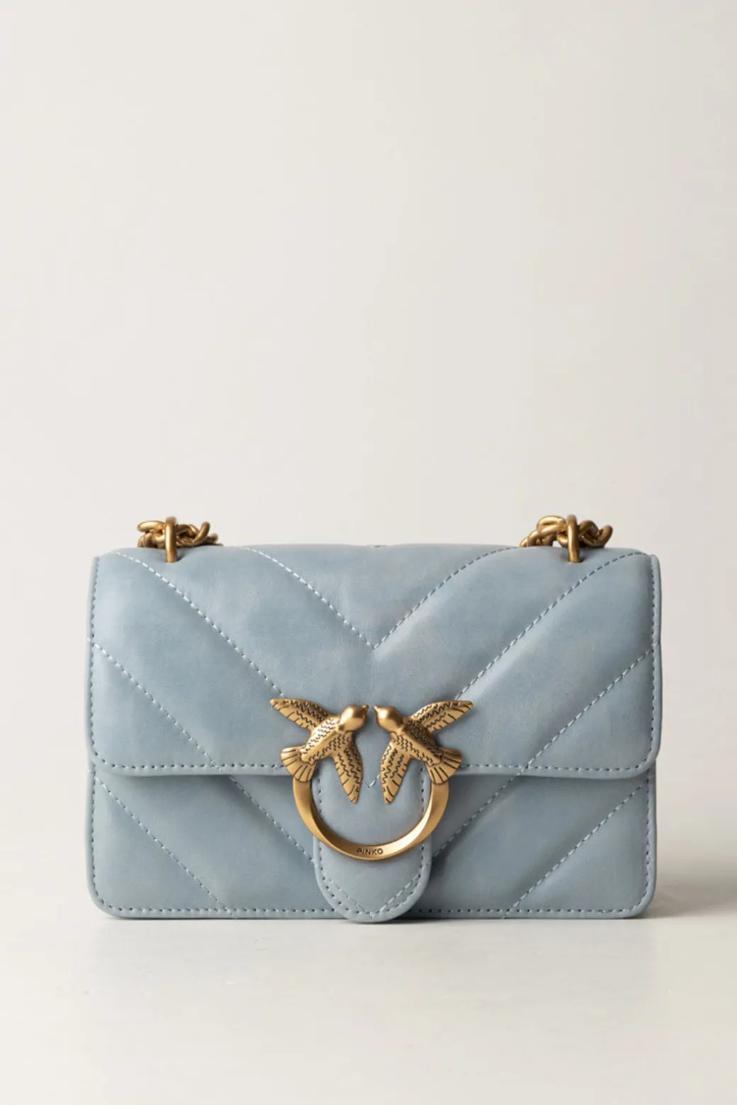 Donna Pinko Mini Love Bag In Pelle Effetto Used