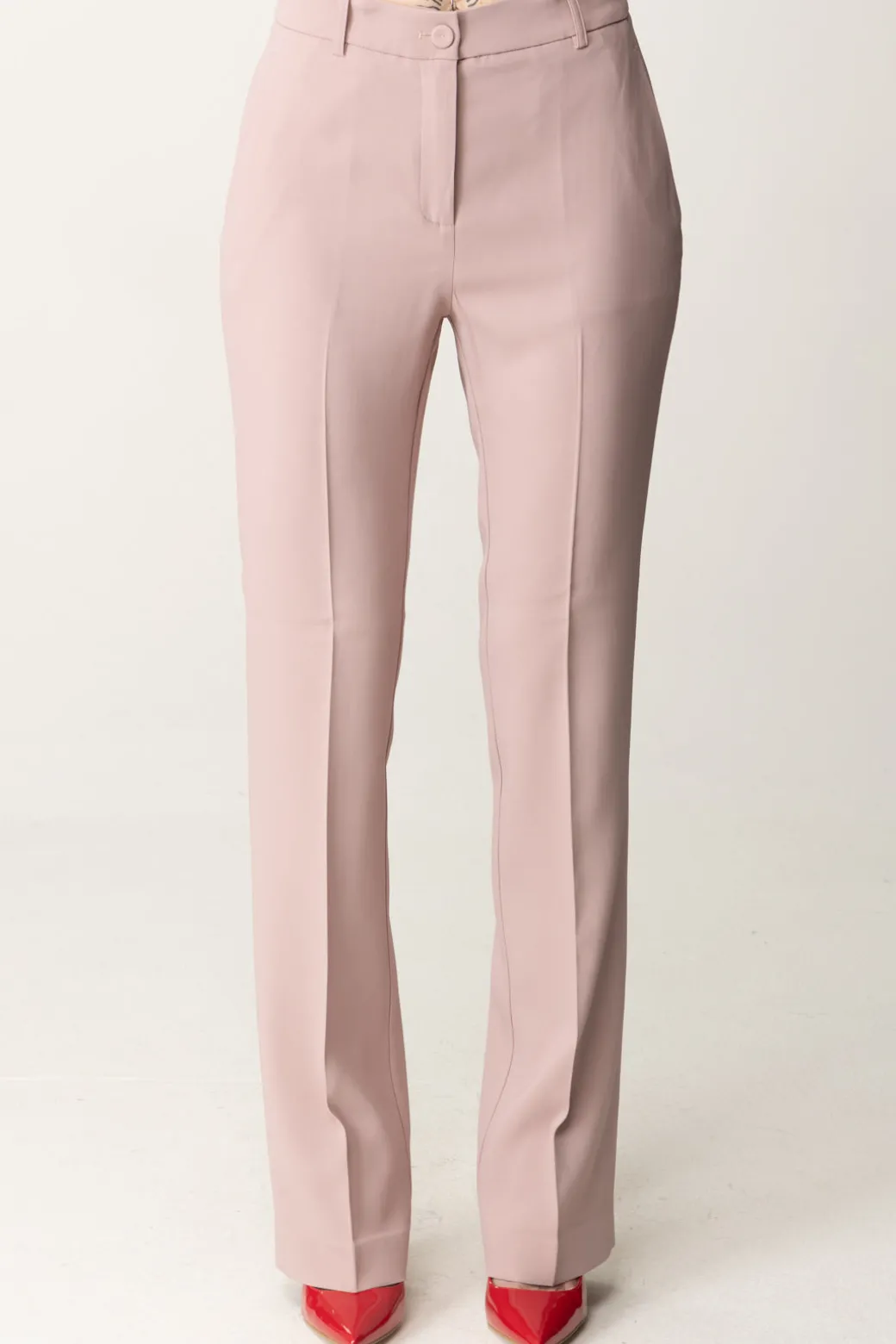 Donna Pinko Pantaloni a Zampa In Cady Tecnico