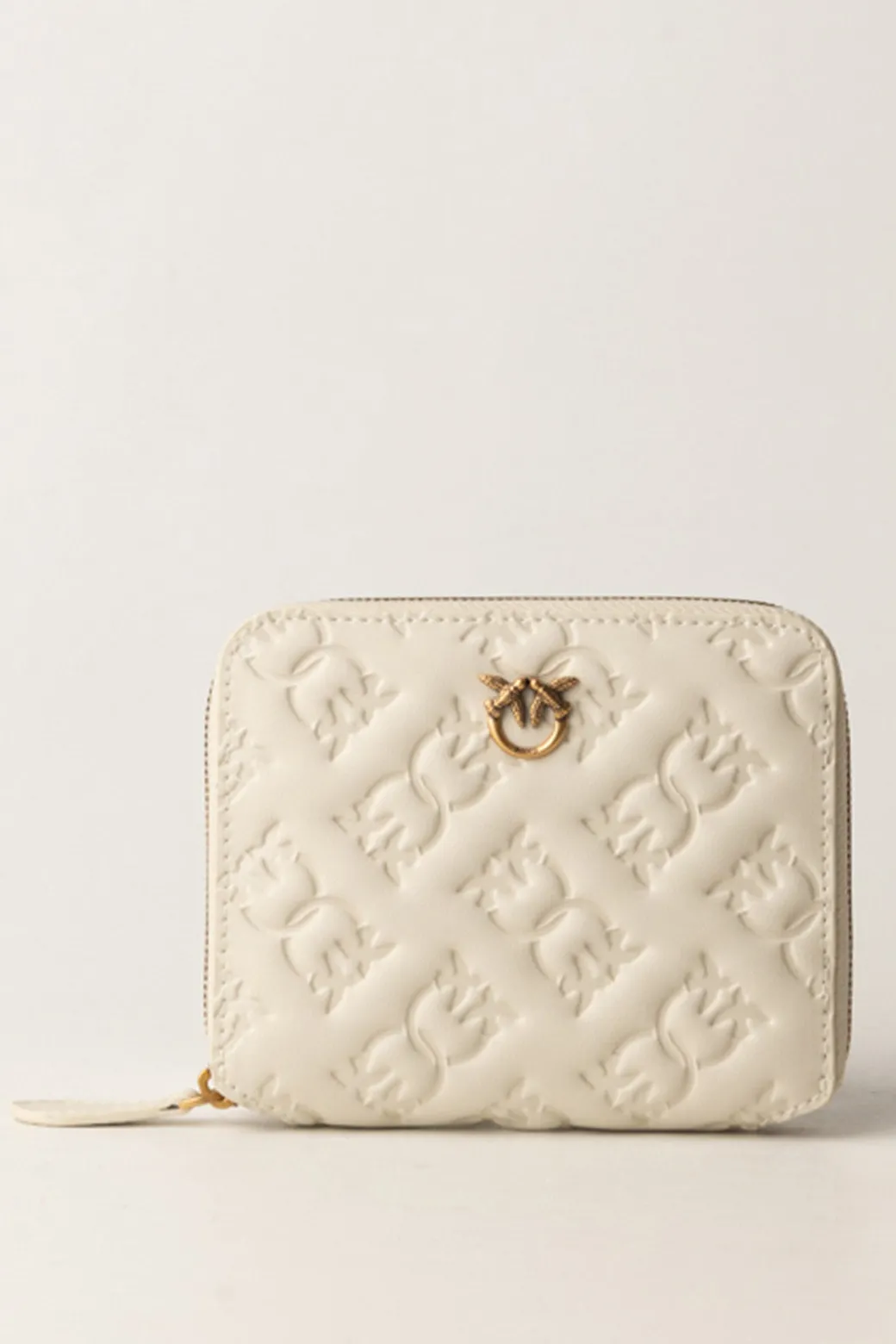 Donna Pinko Portafoglio Quadrato Zip-aroun con Pattern Logo