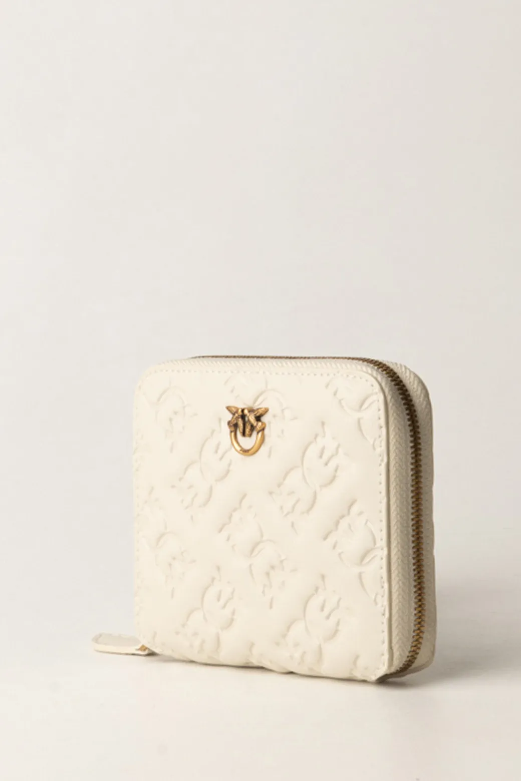Donna Pinko Portafoglio Quadrato Zip-aroun con Pattern Logo