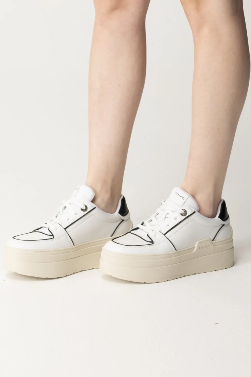 Donna Pinko Sneakers Bicolore con Platform