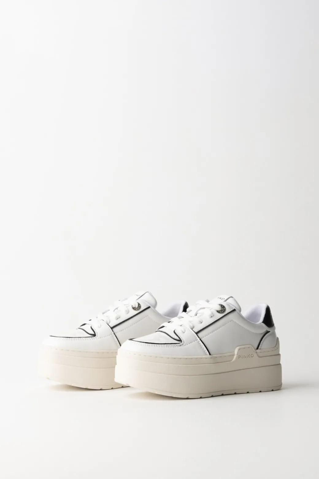 Donna Pinko Sneakers Bicolore con Platform