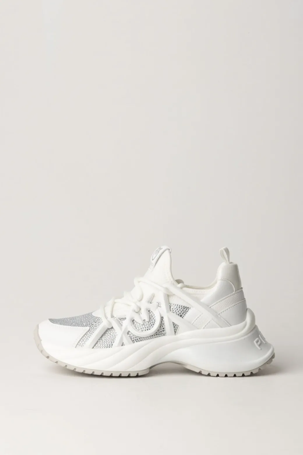 Donna Pinko Sneakers con Logo e Strass