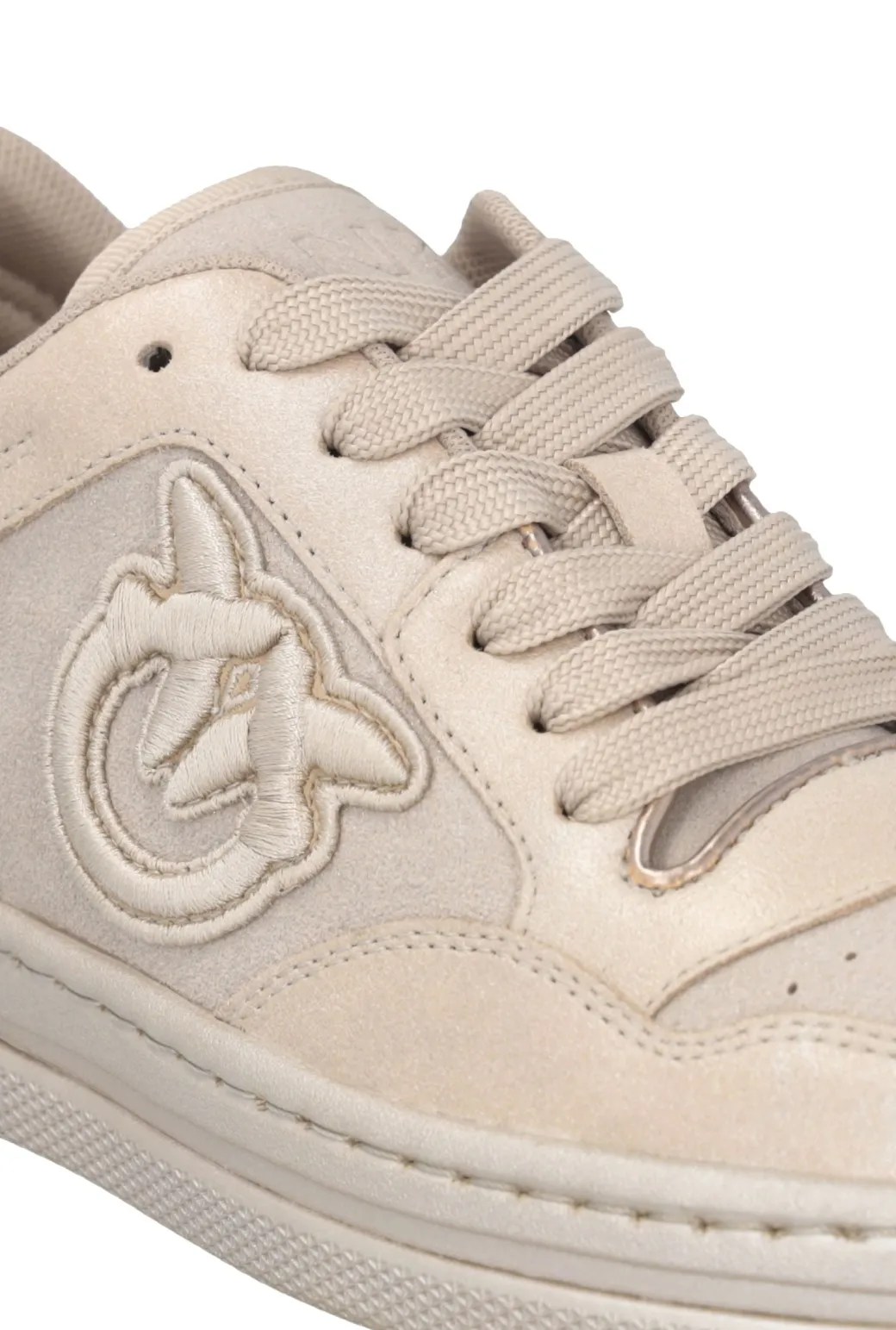 pinko_sneakers_con_logo_laminate_in_suedepeach_3.webp Donna Pinko Sneakers con Logo Laminate In Suede