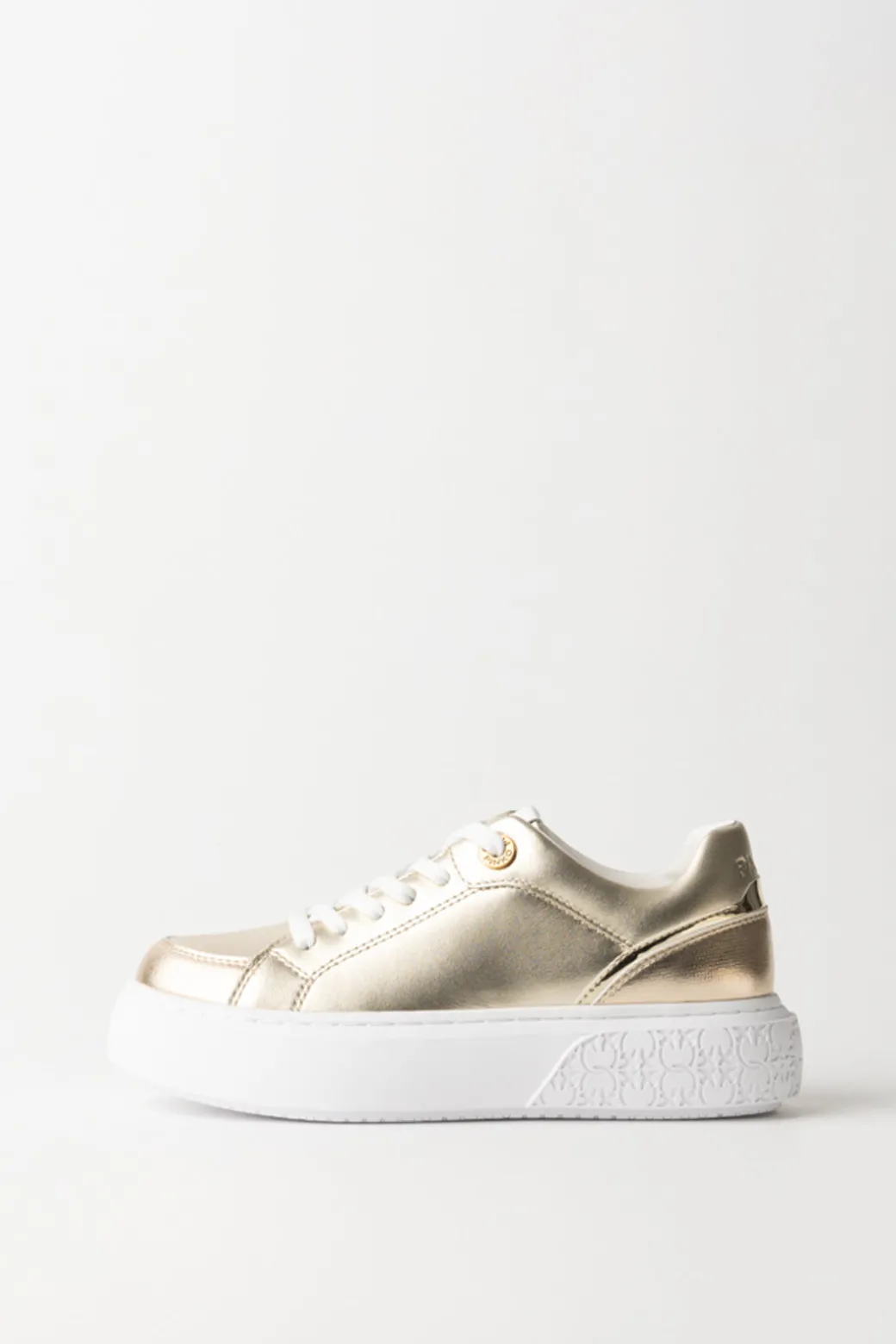 Donna Pinko Sneakers Laminate con Platform Logato