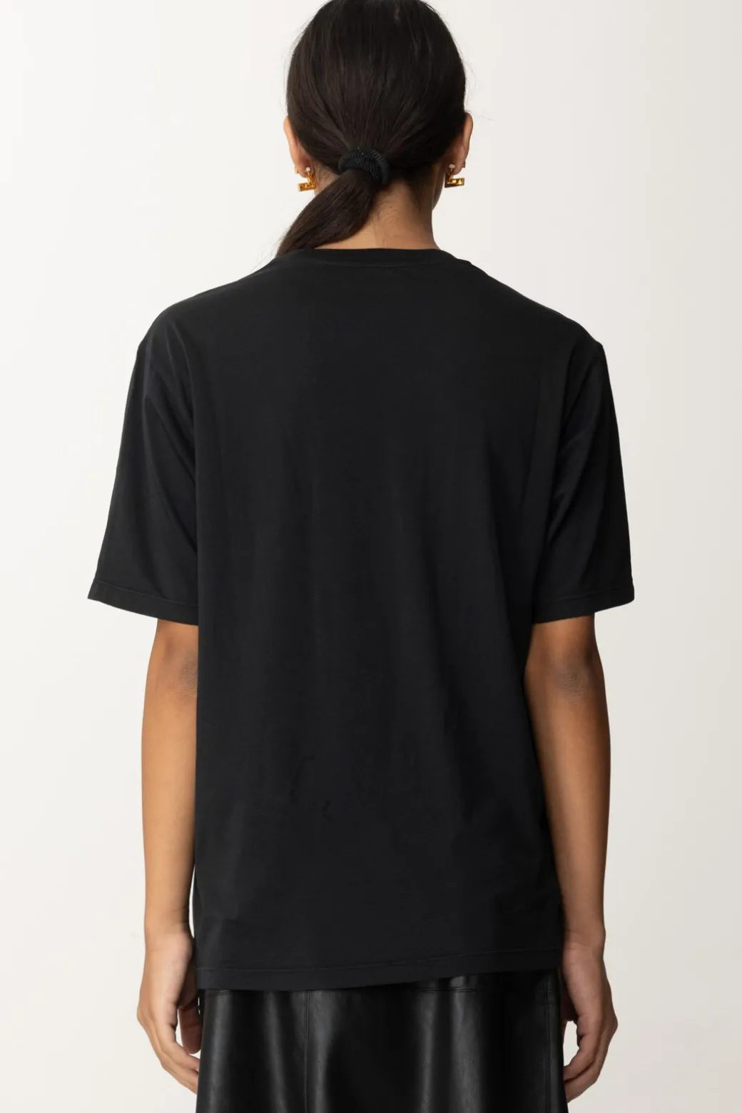 Donna Pinko T-shirt con Stampa Stella e Logo