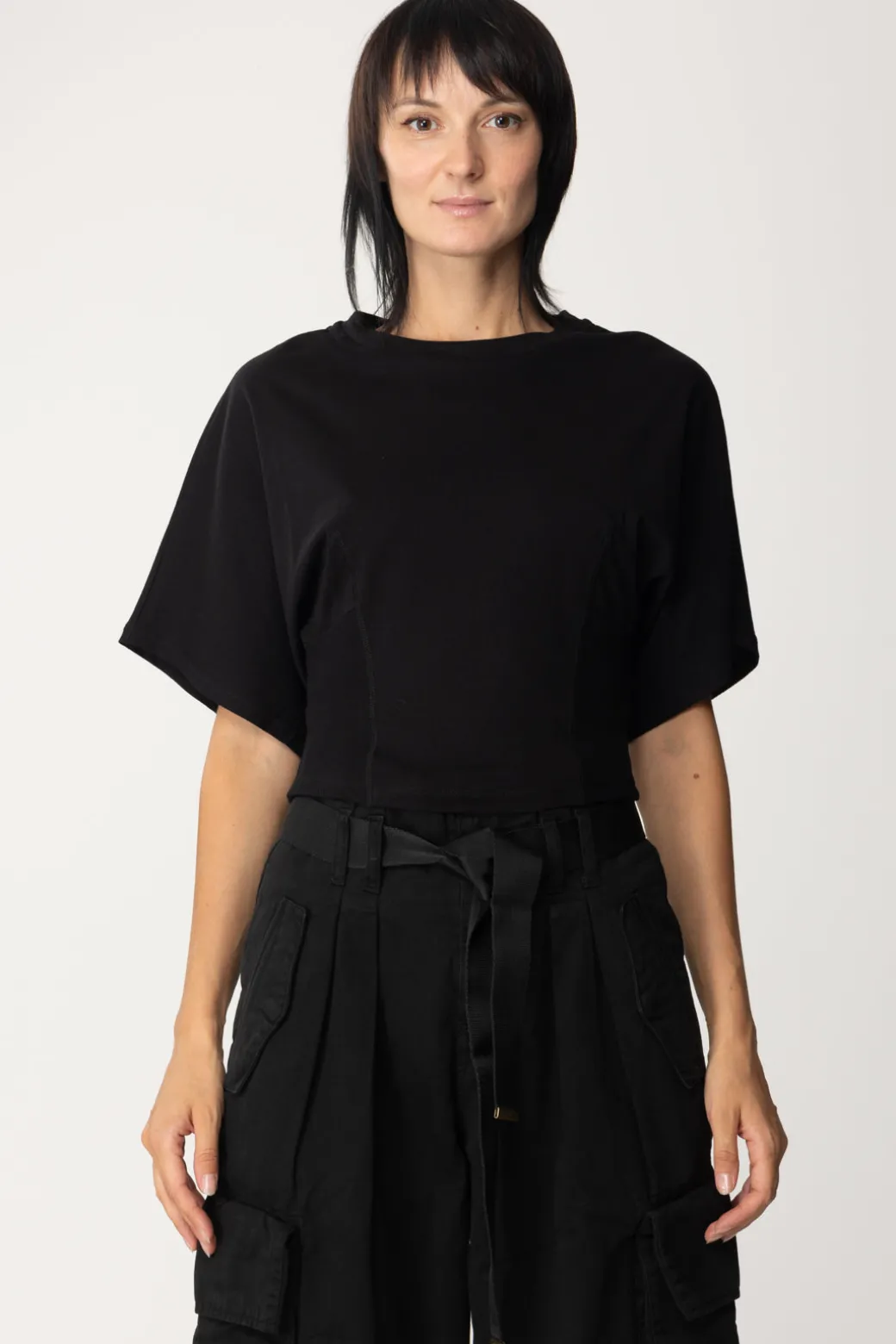 Donna Pinko T-shirt Corta con Maniche Ampie