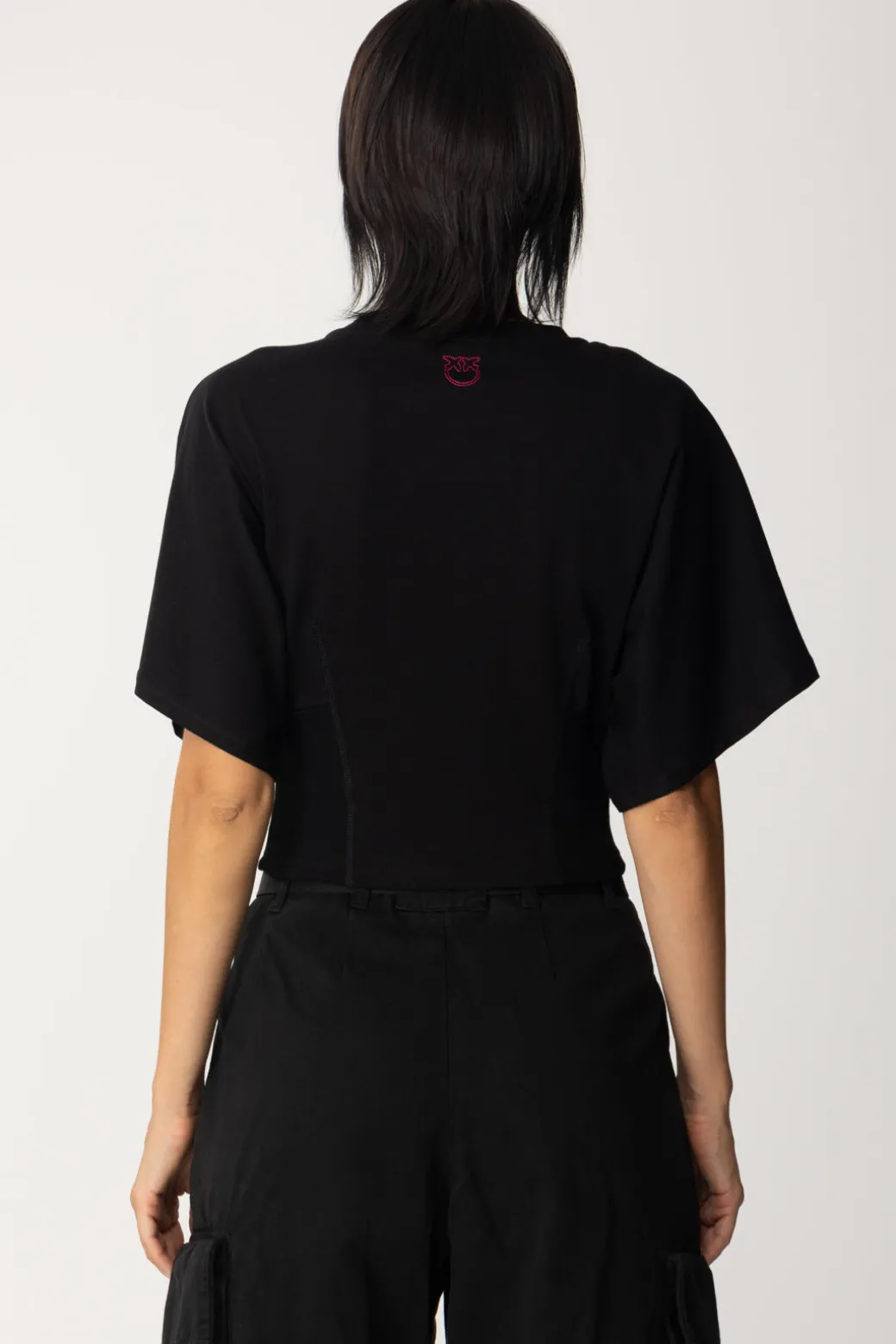 Donna Pinko T-shirt Corta con Maniche Ampie