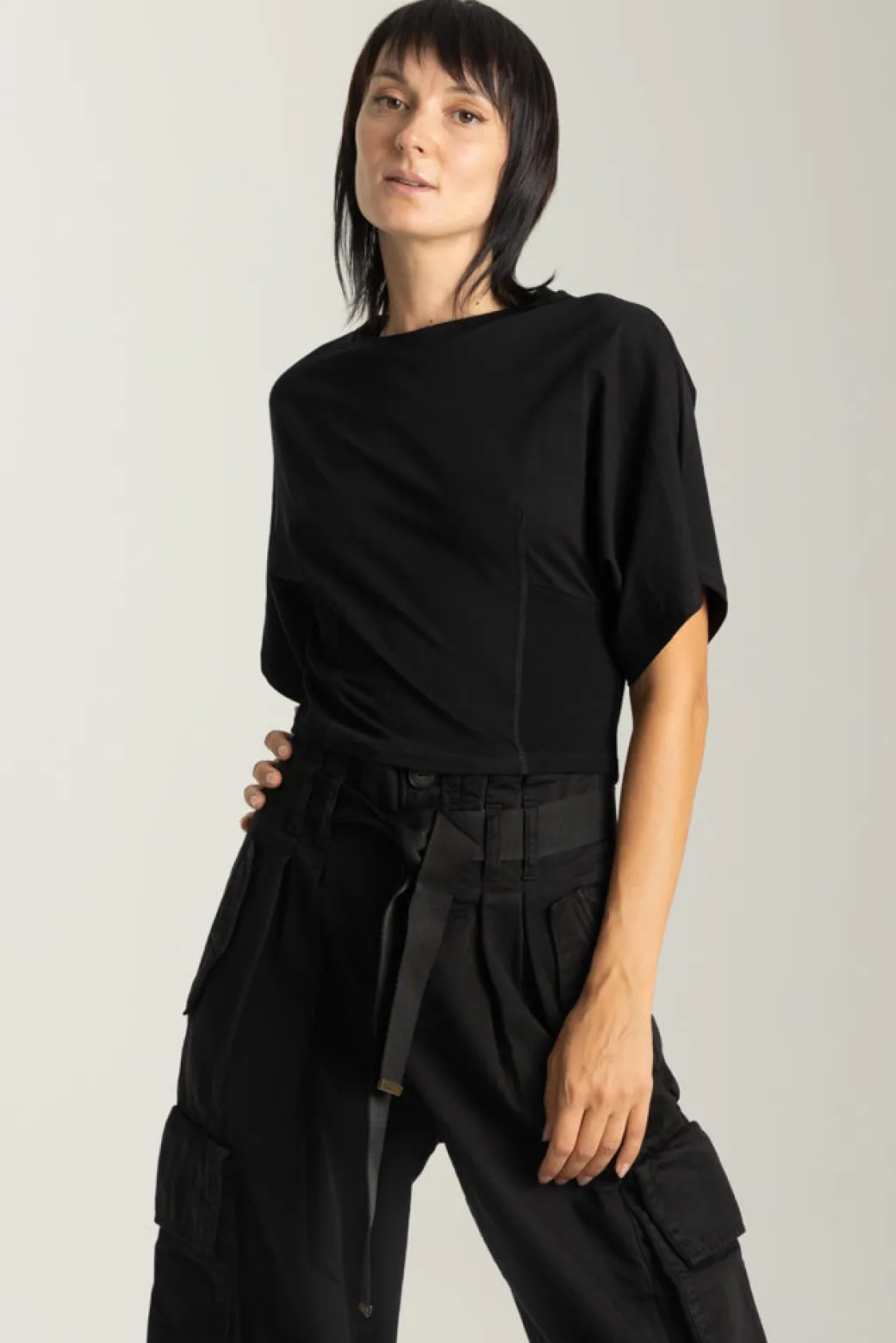 Donna Pinko T-shirt Corta con Maniche Ampie