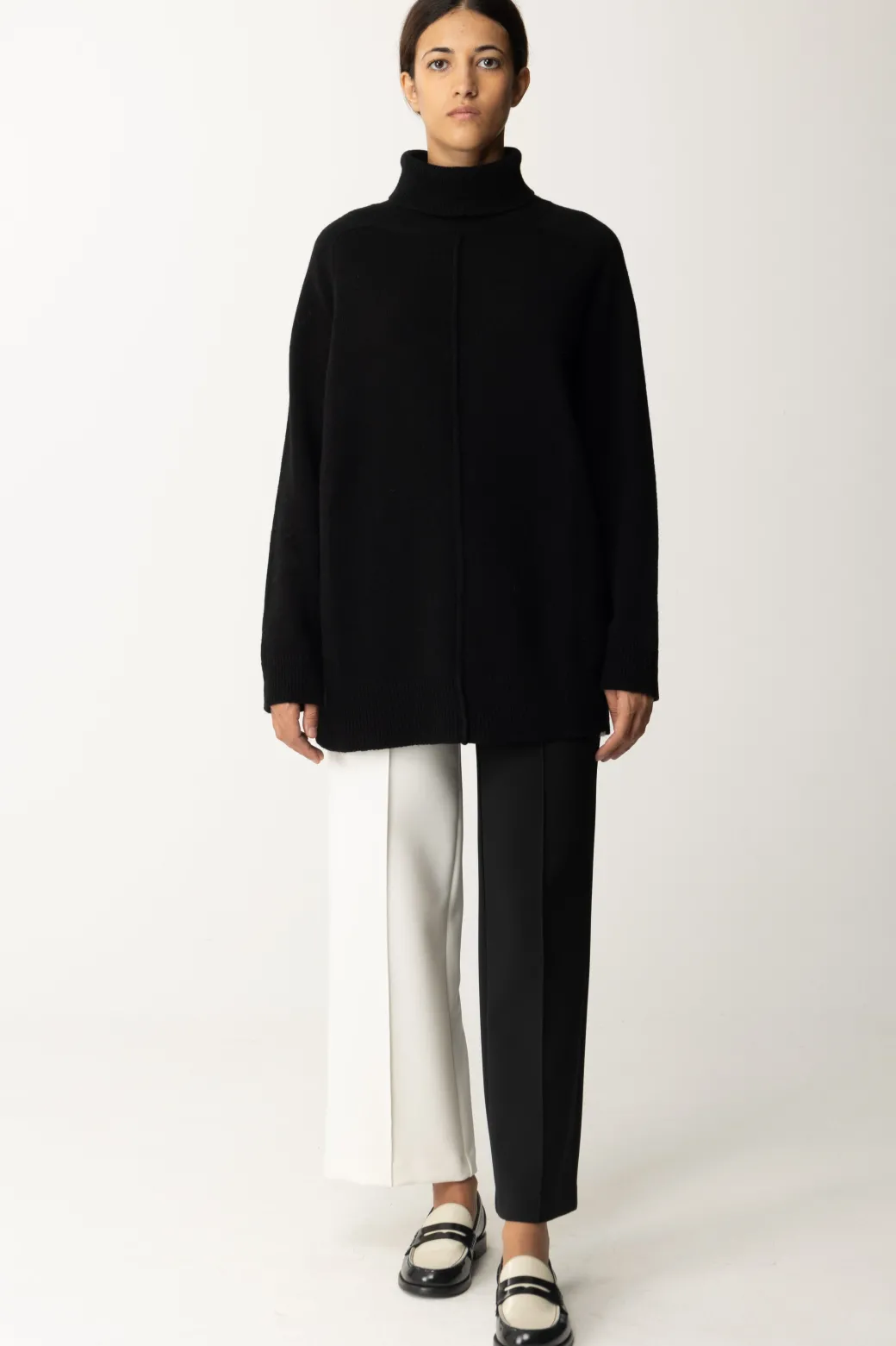 Donna Simona Corsellini Pantaloni Bicolore Wide-leg