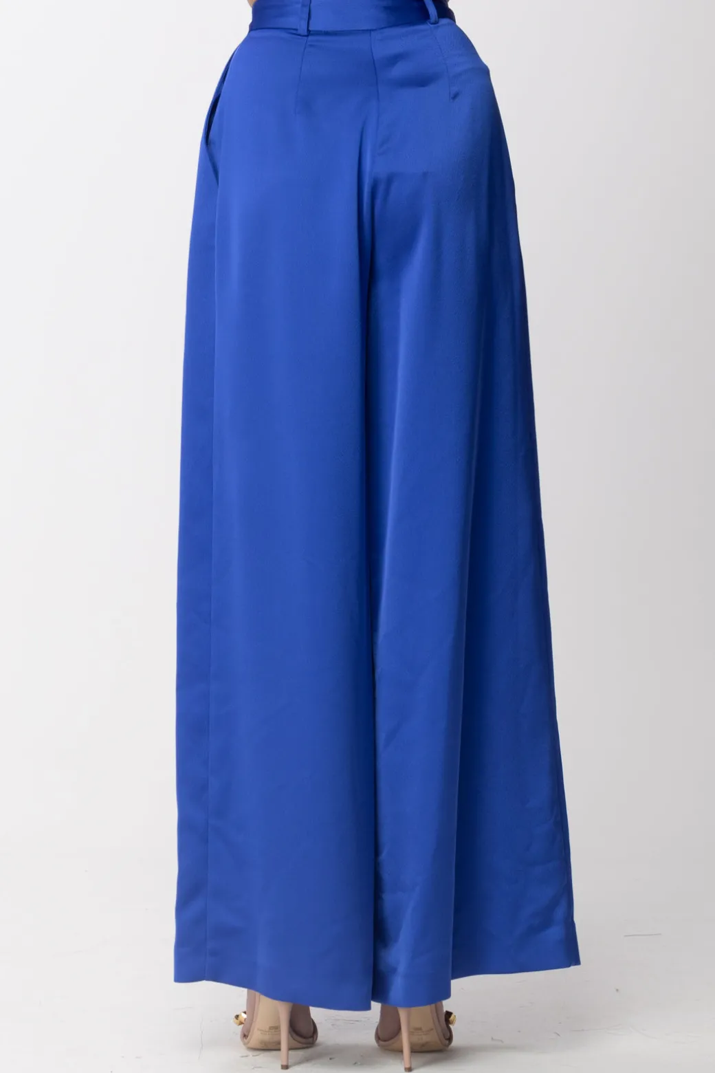 Donna Simona Corsellini Pantaloni Palazzo a Vita Alta