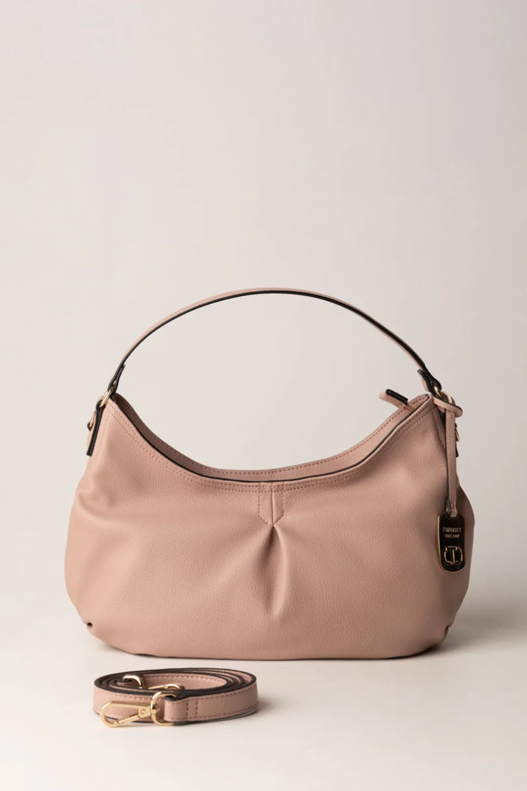 Donna Twin-set Borsa a Spalla con Charm Logo