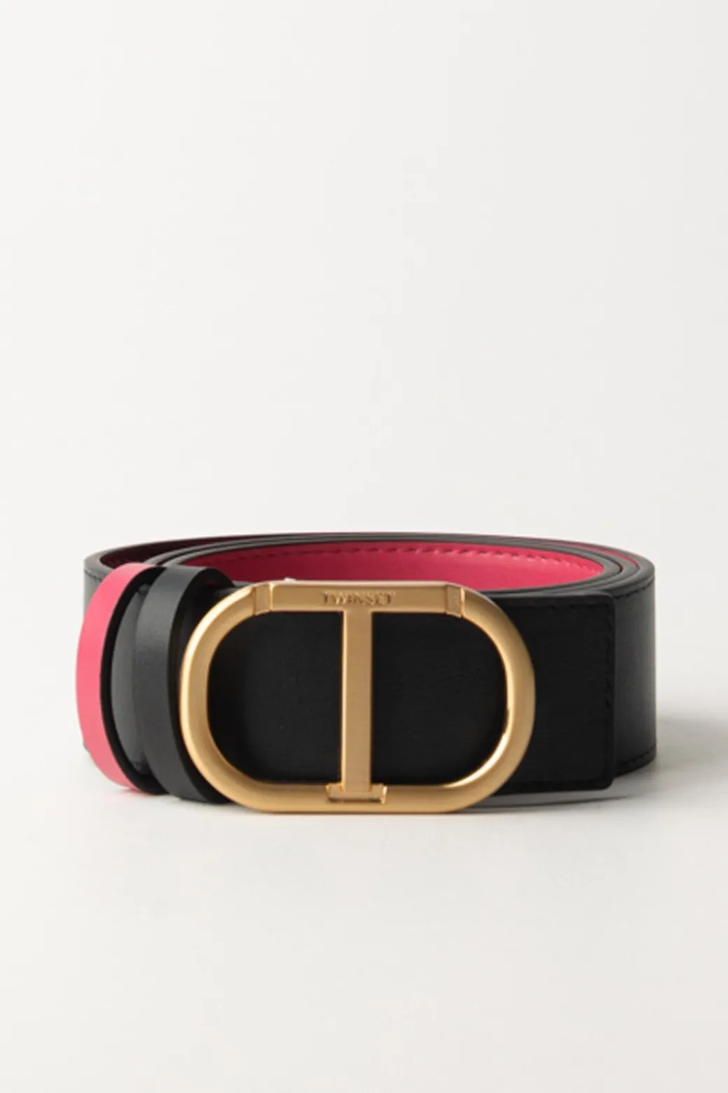 Donna Twin-set Cintura Reversibile con Logo Oval T
