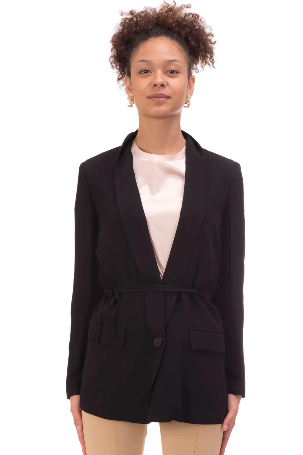Donna Twin-set Giacca Blazer con Cintura