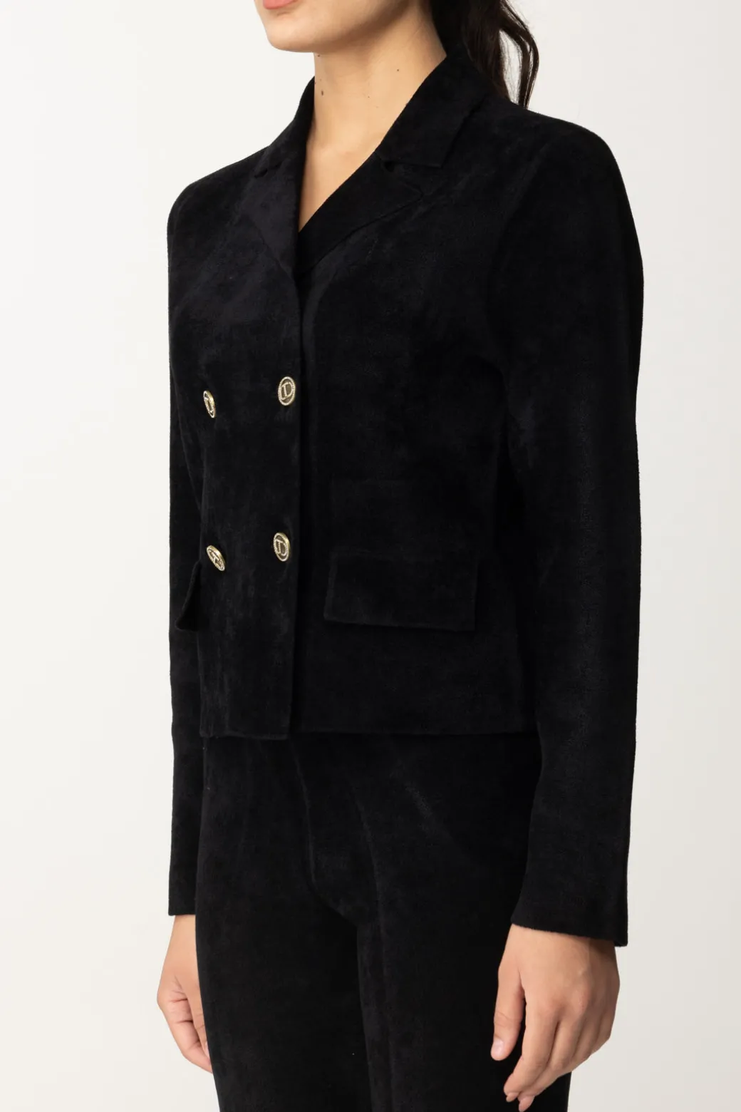 Donna Twin-set Giacca Corta In Maglia con Doppiopetto