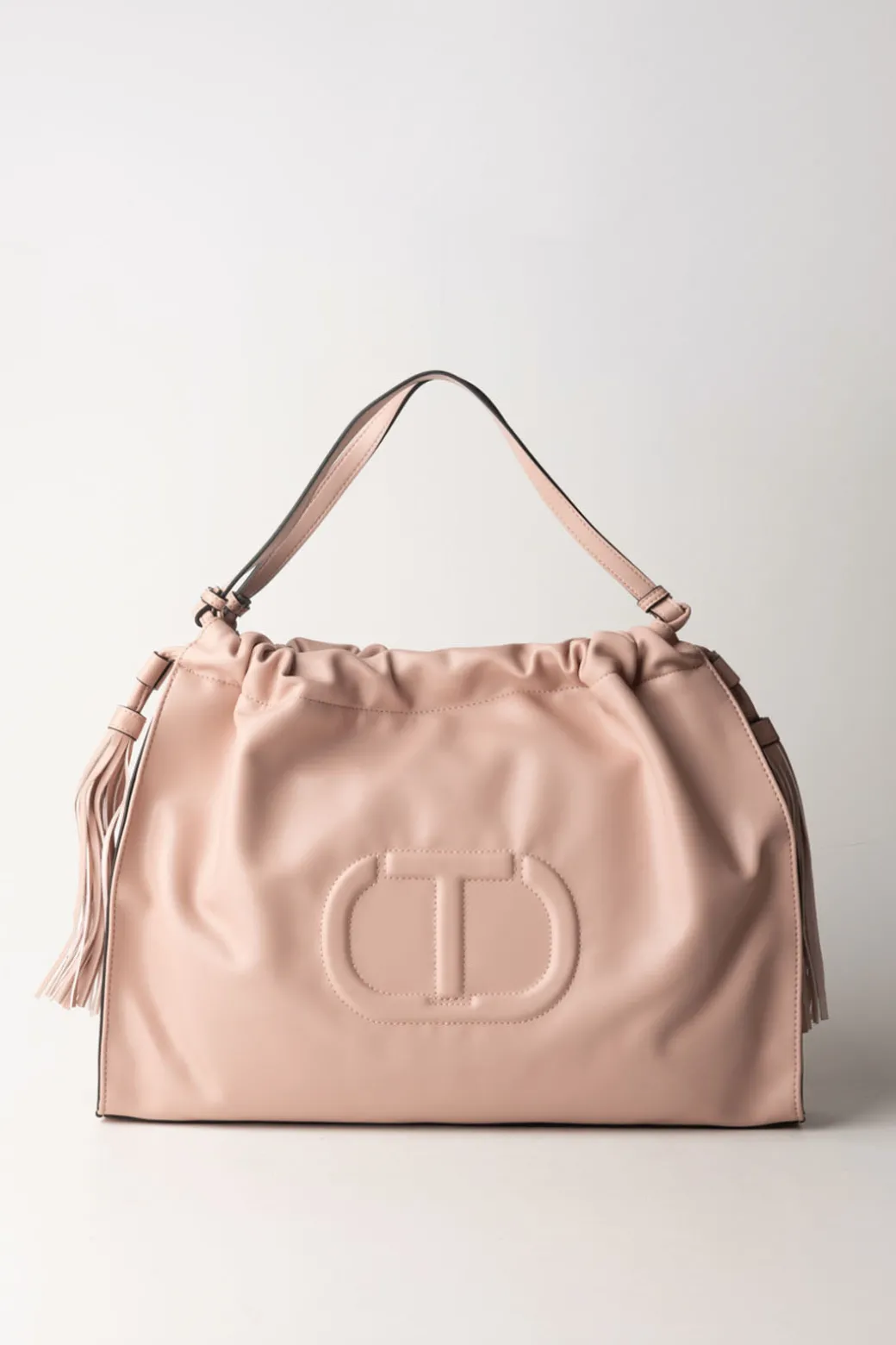 Donna Twin-set Hobo Grande con Coulisse e Nappe