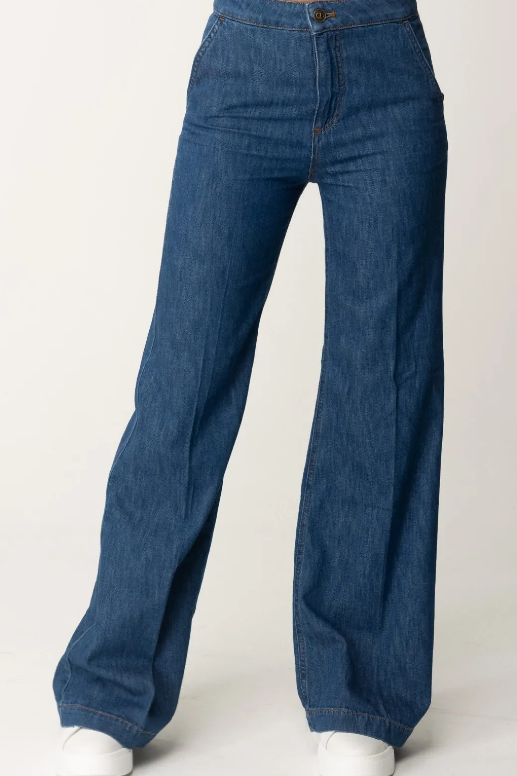 Donna Twin-set Jeans Wide Leg Sartoriali