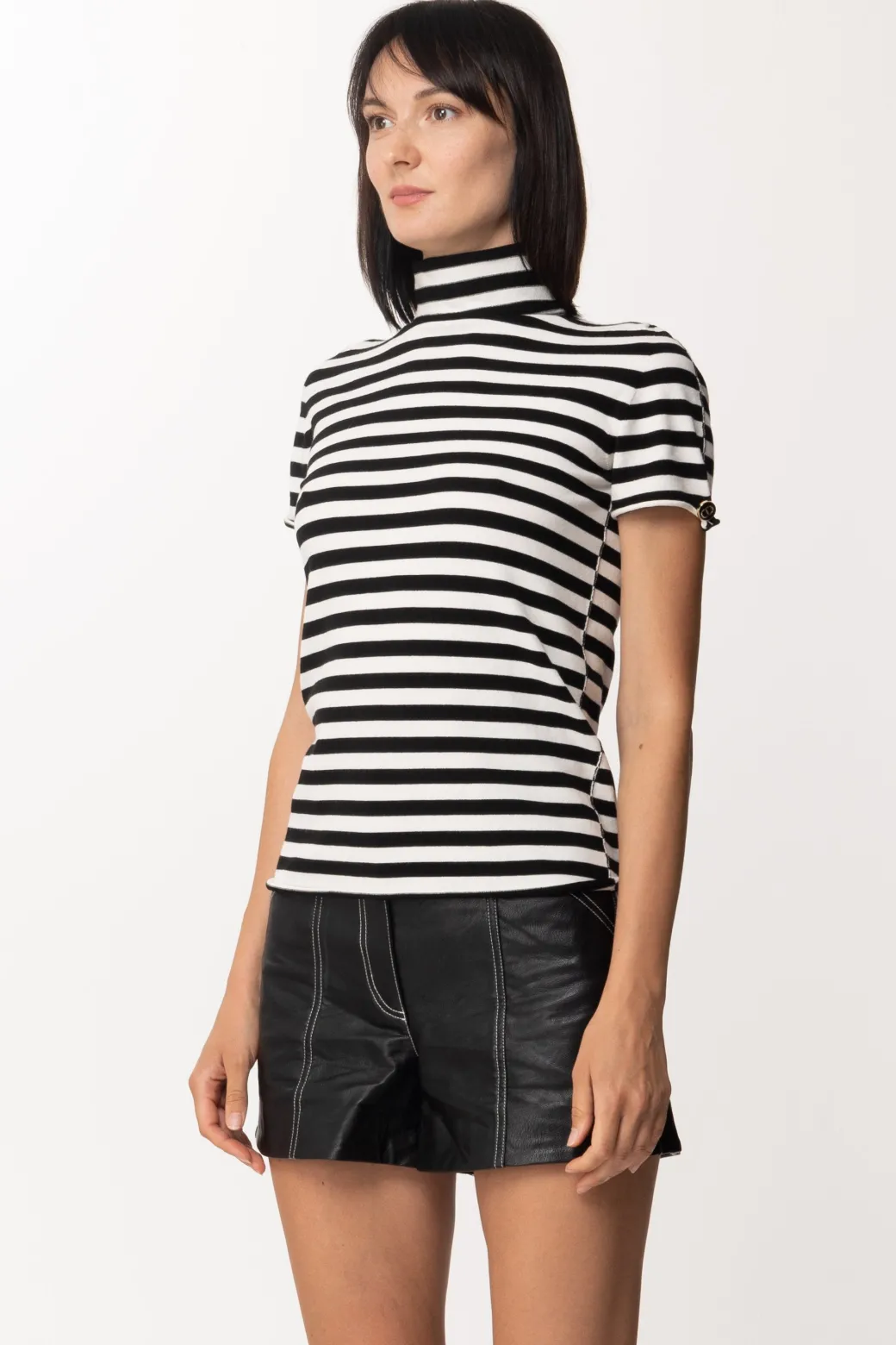 Donna Twin-set Lupetto In Maglia a Righe