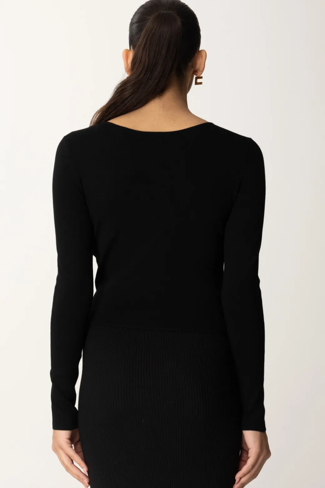 Donna Twin-set Maglia con Dettagli Logati