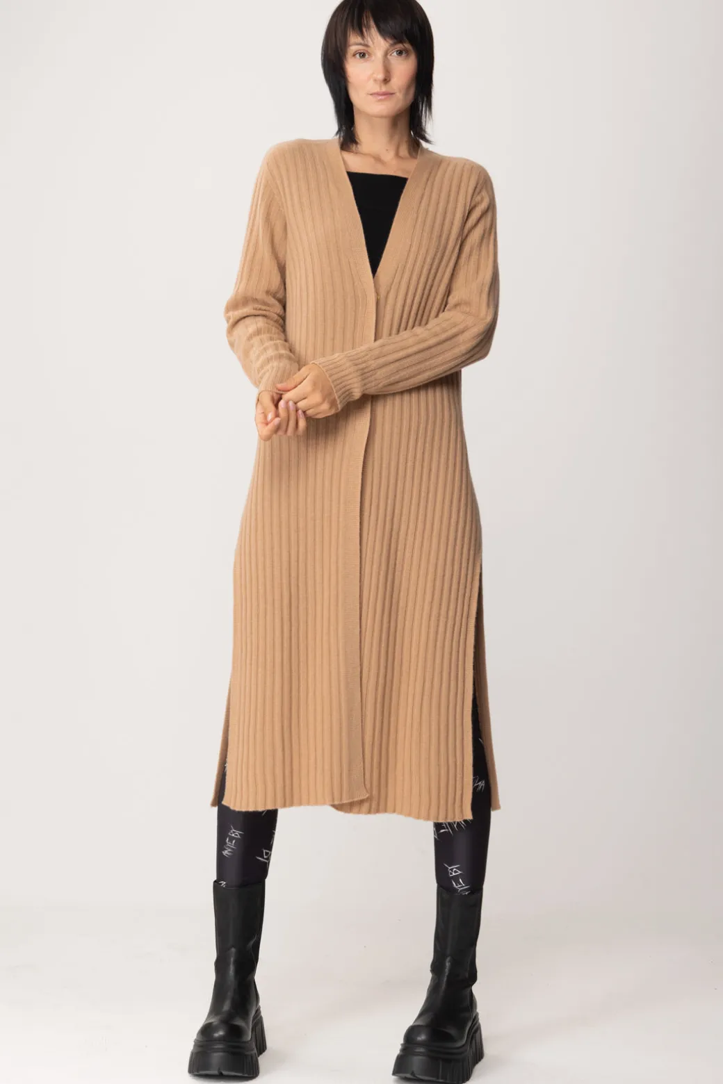Donna Twin-set Maxi Cardigan a Costine