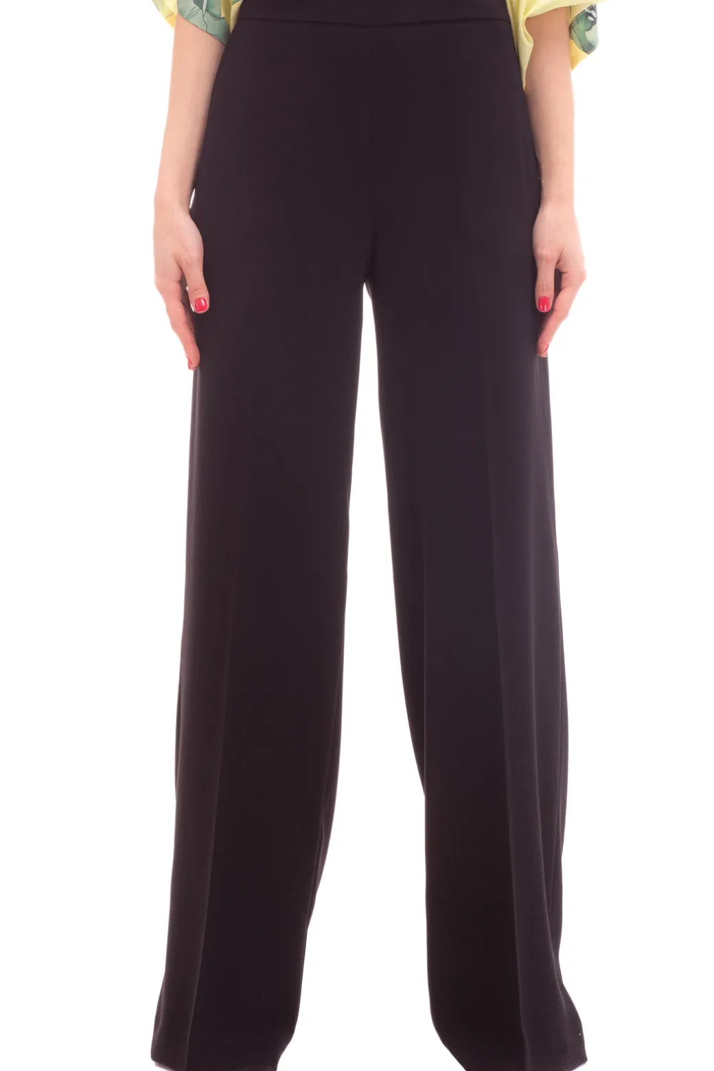 Donna Twin-set Pantaloni Ampi a Vita Alta