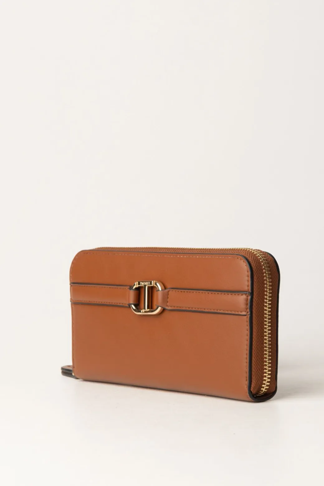 Donna Twin-set Portafogli Zip-around In Similpelle Liscia