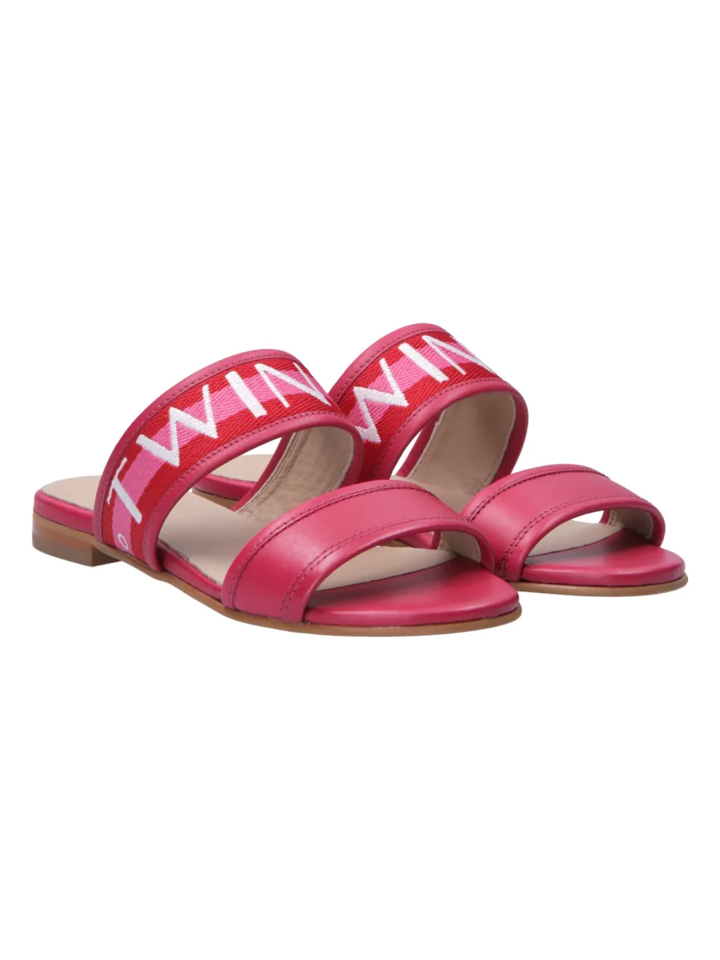 Donna Twin-set Sandali Flat con Fascia Logata