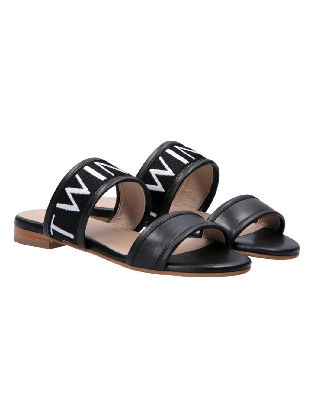 Donna Twin-set Sandali Flat con Fascia Logata