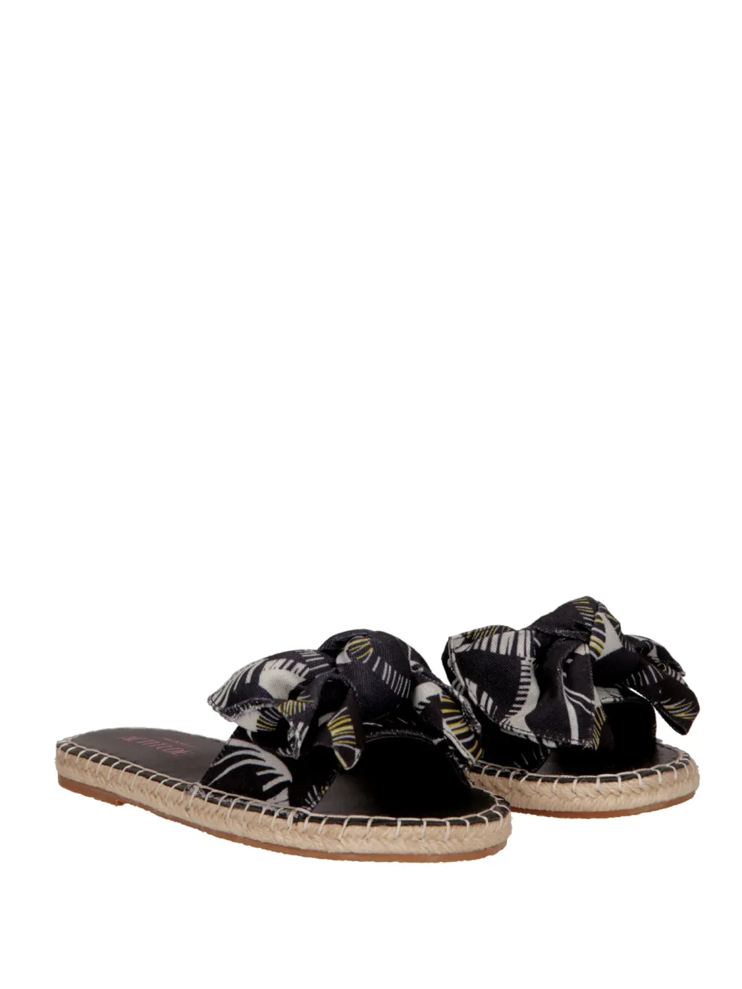 Donna Twin-set Sandali Flat con Fiocco