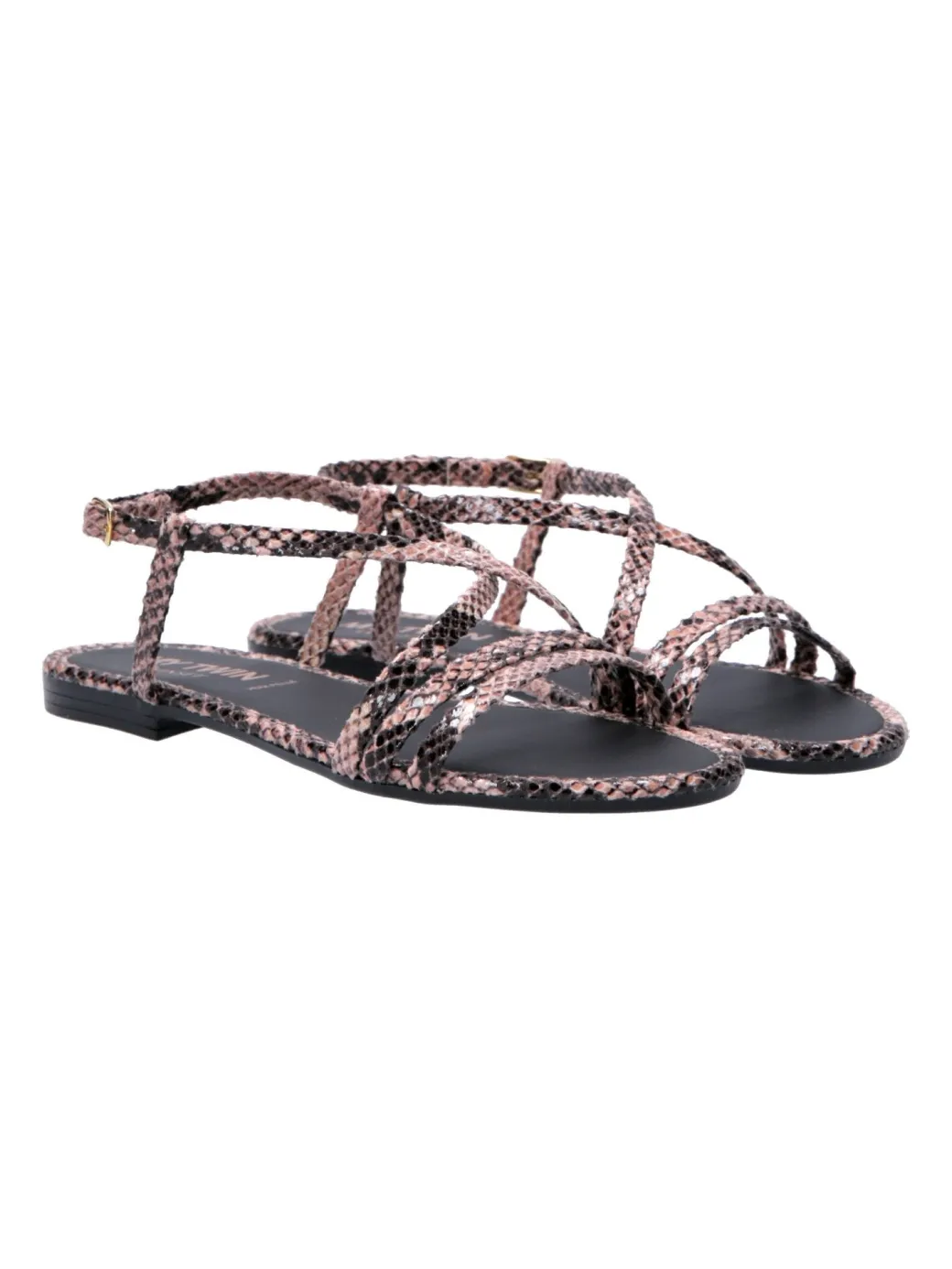 Donna Twin-set Sandali Flat con Pattern