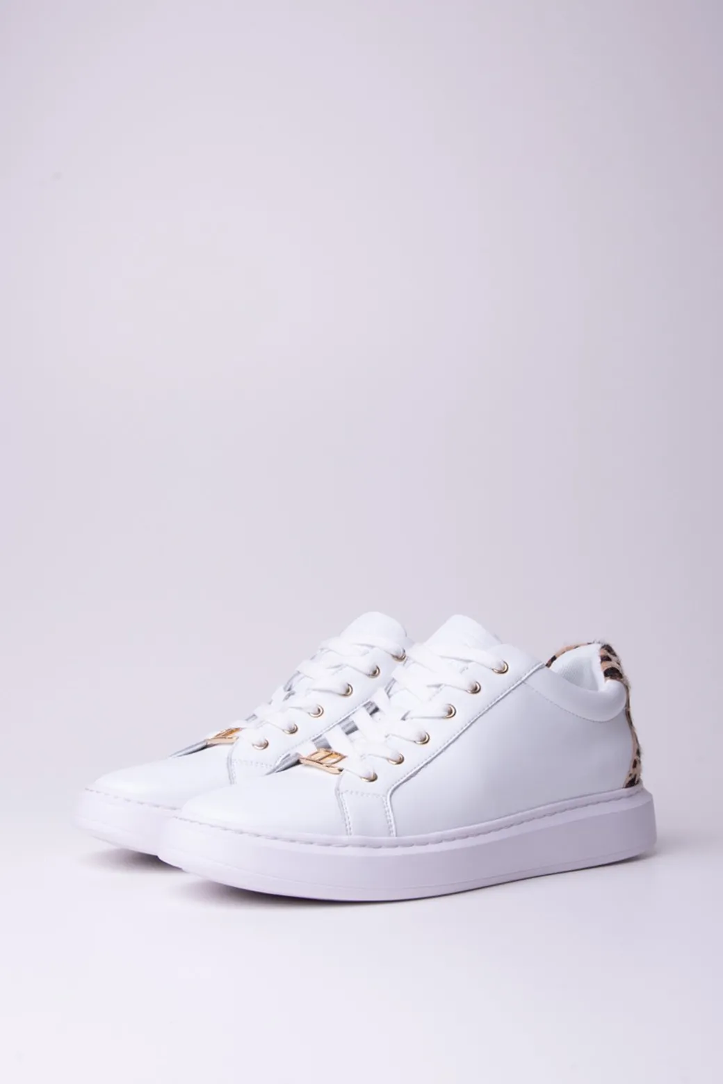 Donna Twin-set Sneakers con Dettaglio Animalier
