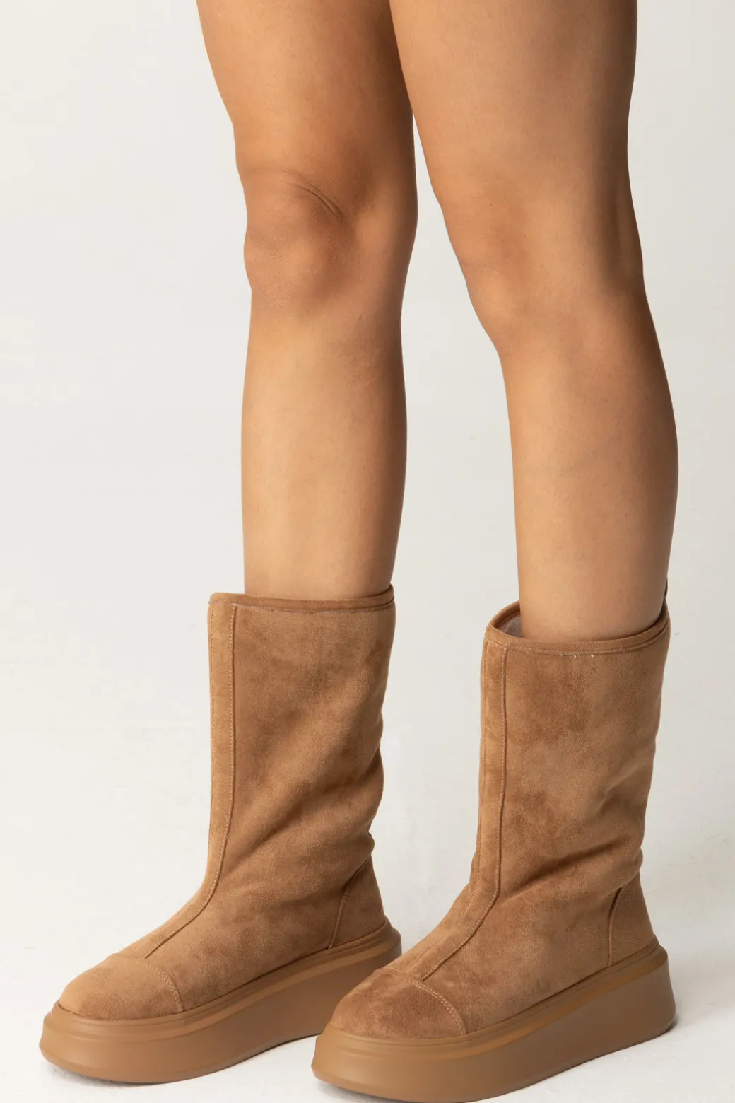 Donna Twin-set Stivali In Suede con Platform