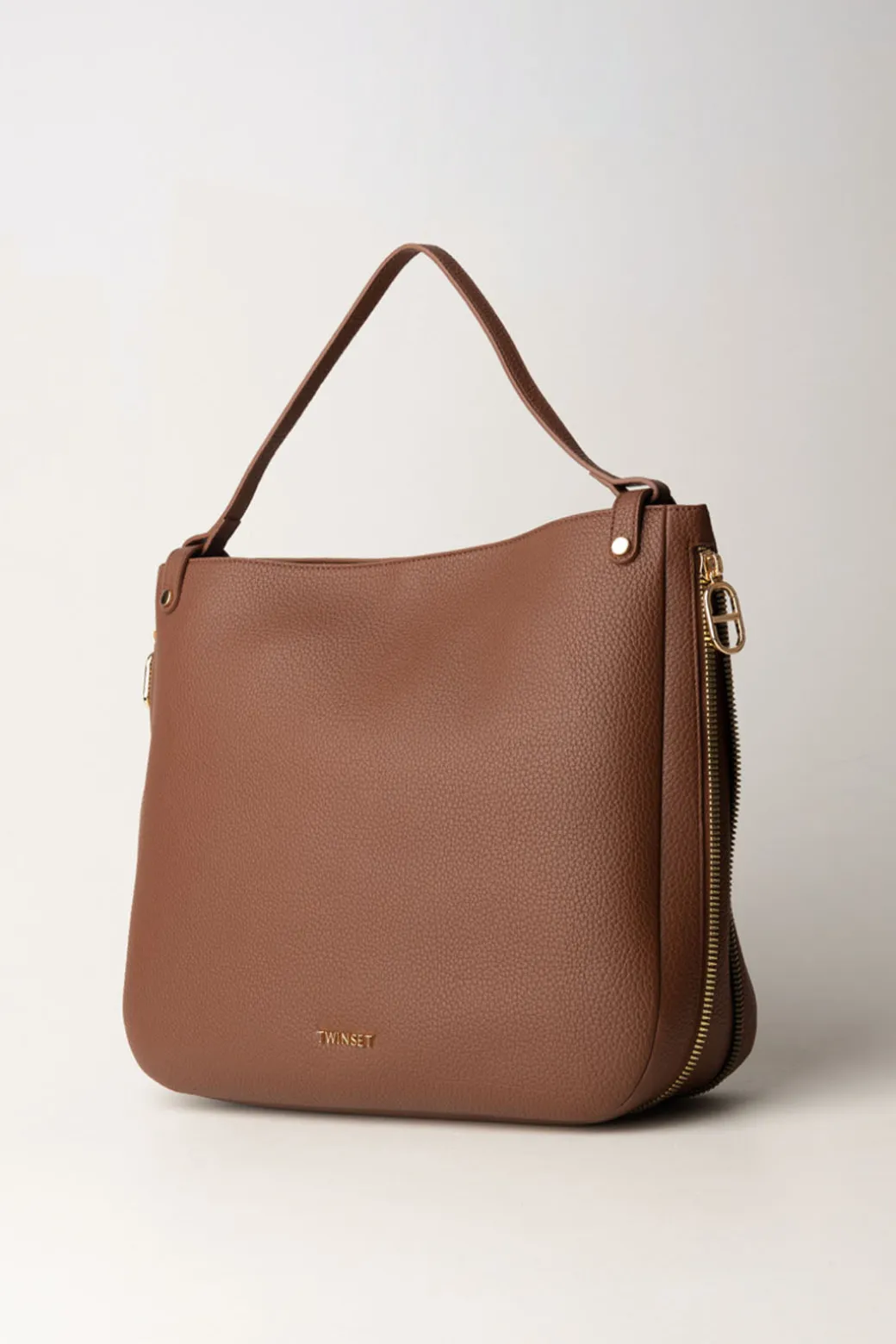 Donna Twin-set Tote Bag con Dettaglio Zip