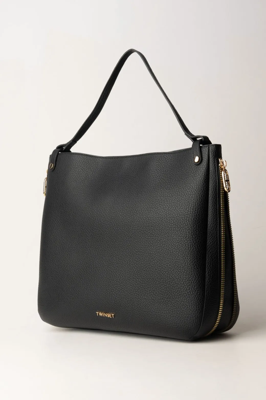 Donna Twin-set Tote Bag con Dettaglio Zip