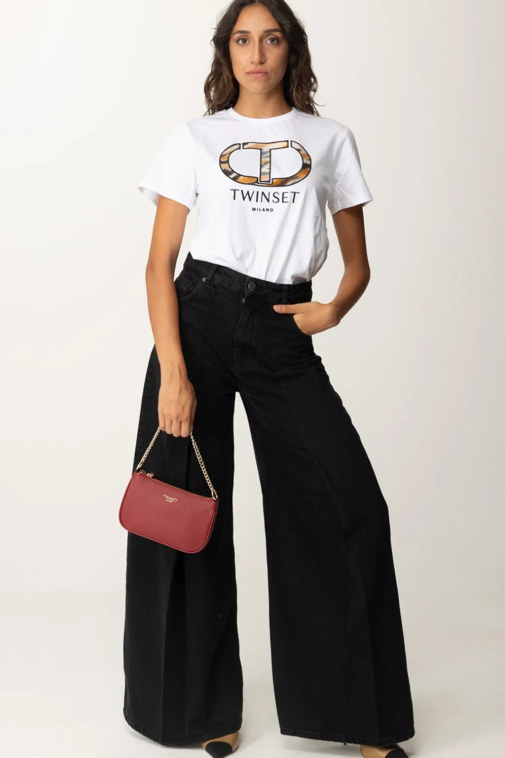 Donna Twin-set T-shirt con Stampa Oval T